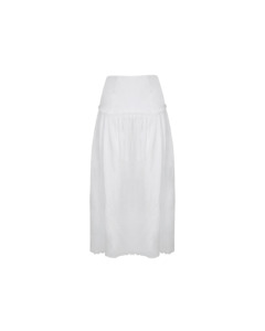 Trulli Skirt White Linen