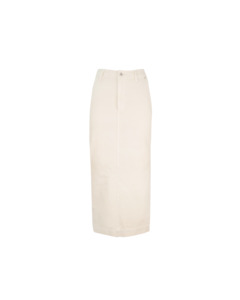 Clothing: SODA DENIM SKIRT CREAM