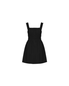 Trulli Ruched Mini Dress Black