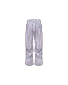 Relaxe Tuck Pant Navy Stripe