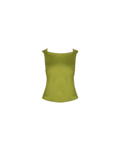 Firebird Cowl Sleeveless Top Pea Green