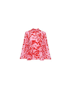 Bobbi Silk Blouse Cherry Floral