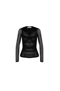 Rio Mesh Long Sleeve Black