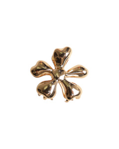 BIG FLOWER HAIR CLAW GOLD