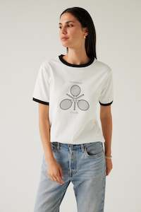 TUESDAY FASHION TEE WHITE/BLACK