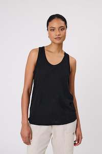 Marlow Noto Linen Tank Black