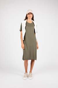 Clothing: MARLOW LEISURE KNIT DRESS OLIVE