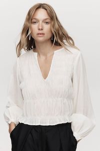 Clothing: MARLE HAYDEN TOP IVORY