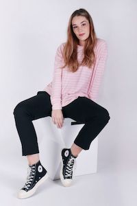 Clothing: KETZ-KE SKINNY STRIPE SLOUCH TOP