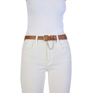 Kathryn Wilson Classic Belt Tan Calf