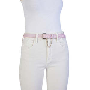 KATHRYN WILSON CLASSIC BELT ROSE CALF