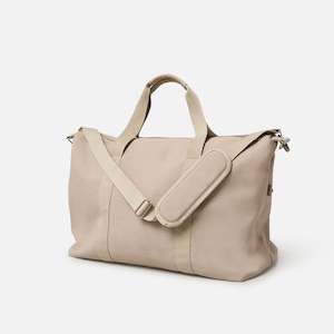 Canvas Weekender Bag - Beige