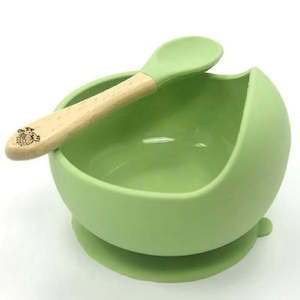 Baby: Silicone Suction Bowl & Spoon Set