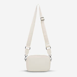 Plunder Bag With Webbed Strap - Chalk