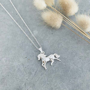 Horse Sterling Silver Necklace