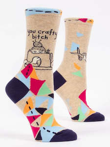 Socks: You Crafty Bitch - Crew Socks