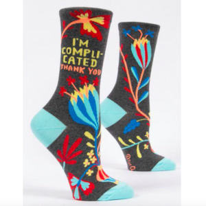 I'm Complicated Thank You - Crew Socks