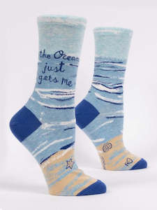 Socks: The Ocean Gets Me - Crew Socks