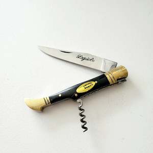 Gadgets: Folding Wine Knife 12cm - Horn