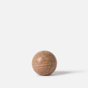 Geo Marble Sphere - Forest Brown