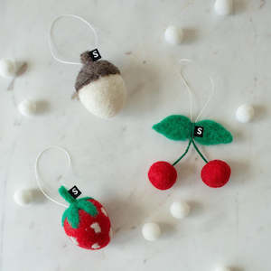 Festive Felt Decoration Trio