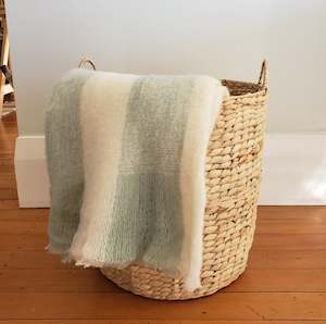 Bliss Wool Mohair Blend Stripe - Blue / Cream