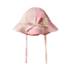 Gingham Sunhat - Summer Rose Check