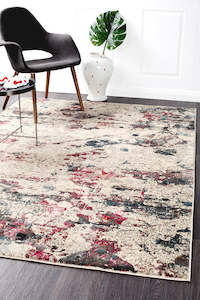 Splash Modern Abstract Multi Color Turkish Rug