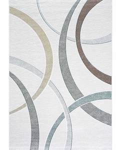 Contemporary Circle Pattern Valentino Rug Size: 160 x 230cm