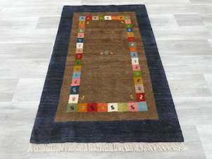 Authentic Persian Hand Knotted Gabbeh Rug Size: 146 x 95cm