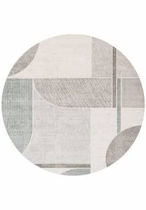 Teal: Geometric Design Valentino Round Rug