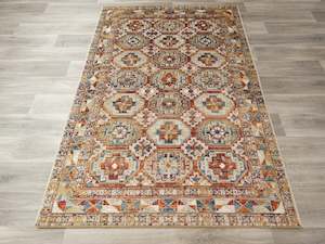 Traditional Design Mustard and Blue Colour Rug