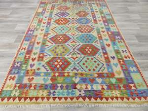 Afghan Hand Made Choubi Kilim Rug Size: 292 x 200cm