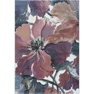 Elegant Petals Design Argentum Rug Size: 200 x 290cm