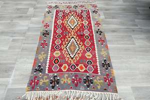 Handmade Fine Turkish Anatolian Kilim Rug Size: 170 x 102cm