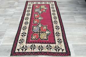 Handmade Fine Turkish Anatolian Kilim Rug Size: 177 x 108cm