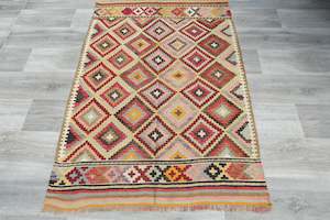 Handmade Fine Turkish Anatolian Kilim Rug Size: 145 x 103cm