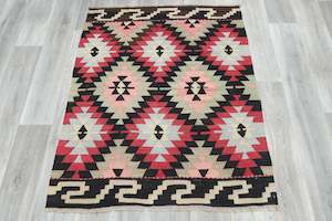 Handmade Fine Turkish Anatolian Kilim Square Rug Size: 138 x 118cm