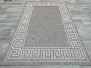 "Nobel" Sisal Look Flatweave Rubber Back Indoor/Outdoor Rug