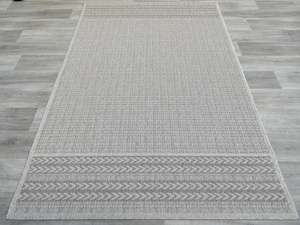 "Prestige" Sisal Look Flatweave Rubber Back Indoor/Outdoor Rug