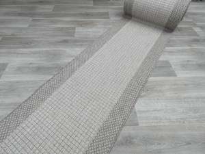 "Royal" Sisal Look Flatweave Rubber Back Runner 67cm Wide x Cut To Order