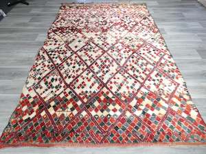 Vintage Tribal Moroccan Atlas Zayane Rug Size: 294 x 193cm