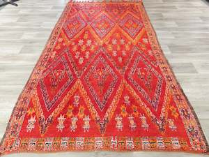 Vintage Tribal Moroccan Atlas Zayane Rug Size: 330 x 189cm