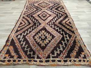 Vintage Tribal Moroccan Atlas Zayane Rug Size: 317 x 188cm