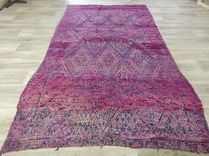 Vintage Tribal Moroccan Atlas Zayane Rug Size: 301 x 178cm