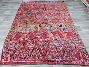 Vintage Tribal Moroccan Atlas Zayane Rug Size: 275 x 200cm