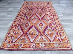 Vintage Tribal Moroccan Atlas Zayane Rug Size: 270 x 165cm