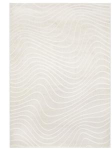 Contemporary Wavy Design Textured Trentino Rug