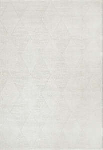 Modern Luxurious textured Trentino Ivory Colour Rug Size: 120x170cm