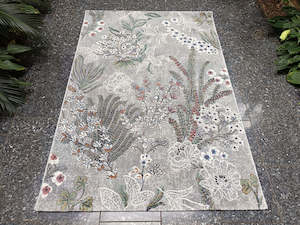 Botanical Garden Design Argentum Rug Size: 200 x 290cm